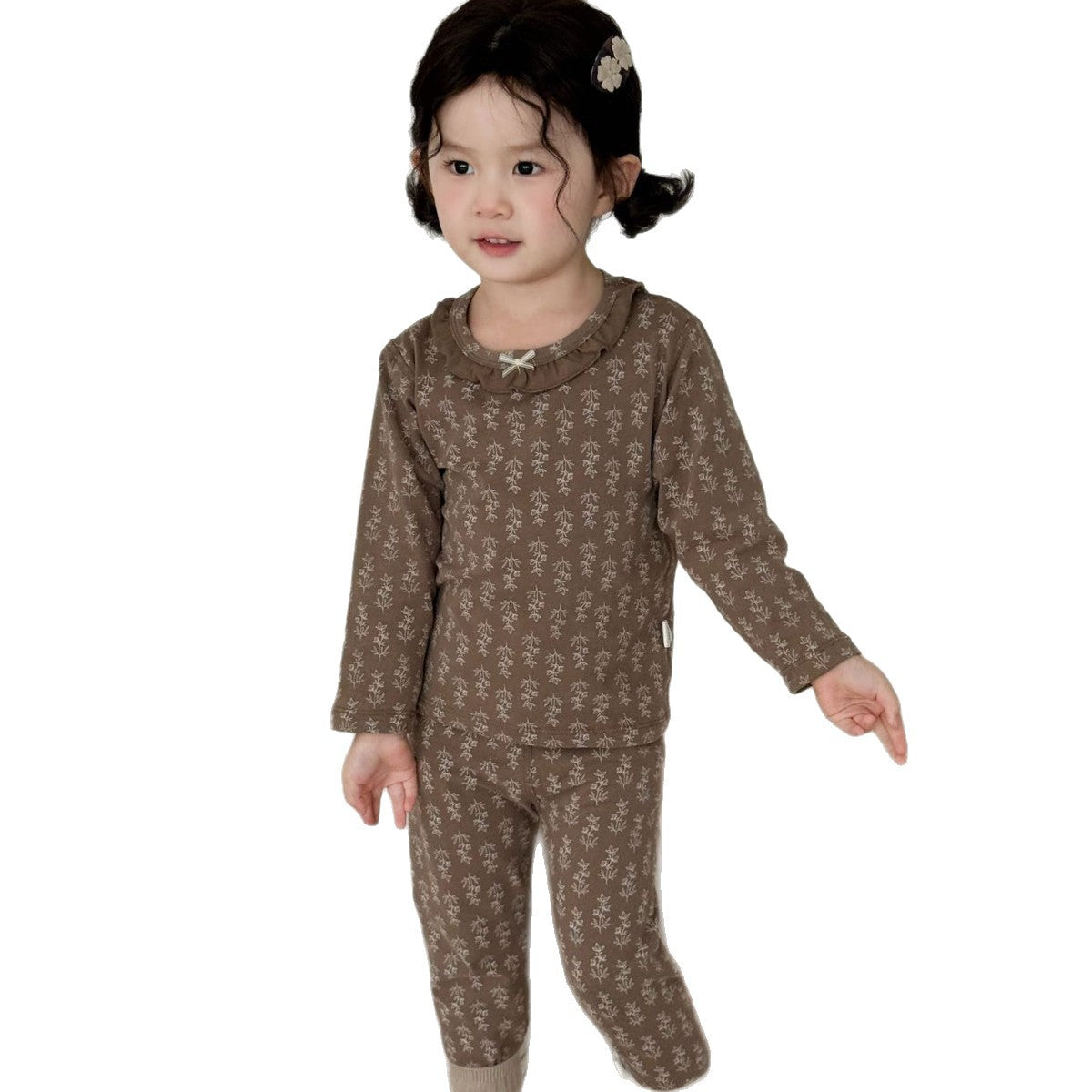 Boneless Pure Cotton Thermal Underwear Set For Boys And Girls Autumn Tops And Pants