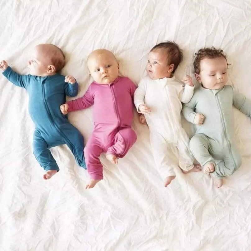 Bamboo Fiber Long-sleeve One-piece Loungewear Romper